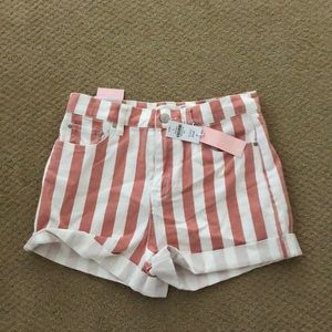 Striped summer shorts